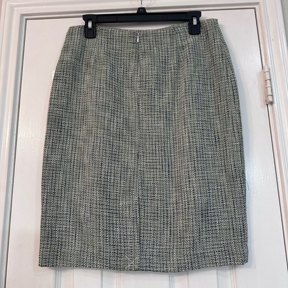 Premise Green and Blue Patterned Pencil Skirt - Picture 4 of 5